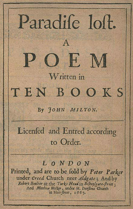 Paradise Lost By John Milton